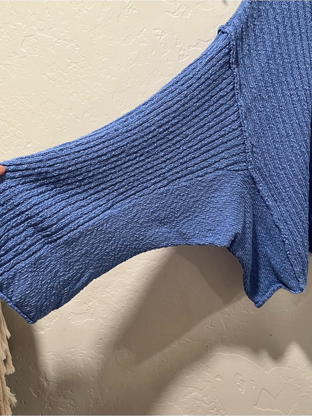 BDG Bright Blue Ribbed Button-Up Cardigan - Picture 4 of 5